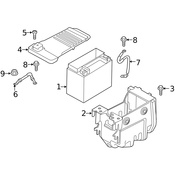 Volvo Battery Cable Nut - Genuine Volvo 30640883