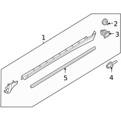 Volvo Rocker Panel Molding Seal - Genuine Volvo 30653724