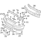 Volvo Bumper Cover Cap - Genuine Volvo 30655663