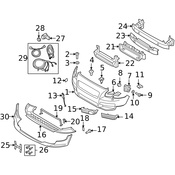 Volvo Bumper Cover Spacer Panel - Genuine Volvo 30657199