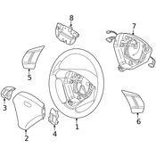 Volvo Steering Wheel Trim - Genuine Volvo 30665740