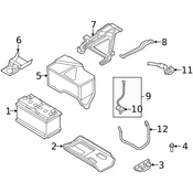 Volvo Battery Hold Down - Genuine Volvo 30667262