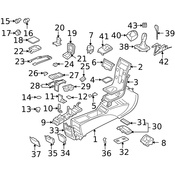 Volvo Console Panel - Genuine Volvo 30672565