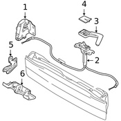 Volvo Tailgate Striker Plate - Genuine Volvo 30674768
