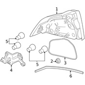 Volvo Tail Lamp Socket - Genuine Volvo 30678251