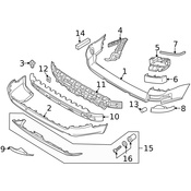 Volvo Bumper Cover Bracket - Genuine Volvo 30698137