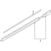 Volvo Rocker Panel Molding Seal - Genuine Volvo 30698468
