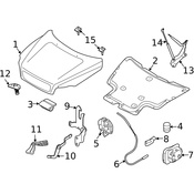 Volvo Hood Hinge - Genuine Volvo 30716882
