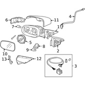Volvo Door Mirror Cover - Genuine Volvo 30716966