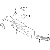 Volvo Deck Lid Trim - Genuine Volvo 30721813