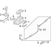 Volvo Auto Trans Shifter Cable Bracket - Genuine Volvo 30735274