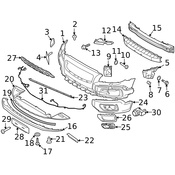 Volvo Fog Light Trim - Genuine Volvo 30744507