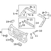Volvo Liftgate Trim - Genuine Volvo 30747056