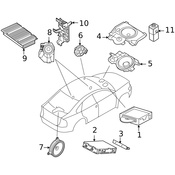 Volvo Speaker - Genuine Volvo 30752086