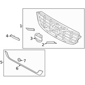 Volvo Grille Molding - Genuine Volvo 30758122