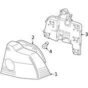 Volvo Tail Light Assembly - Genuine Volvo 30763493