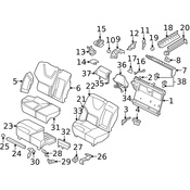 Volvo Seat Back Lock - Genuine Volvo 30767667