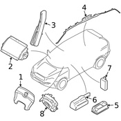 Volvo Air Bag Control Module - Genuine Volvo 30782386