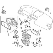 Volvo Radio Knob - Genuine Volvo 30782714