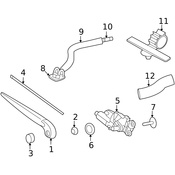 Volvo Back Glass Wiper Motor Insulator - Genuine Volvo 30784026