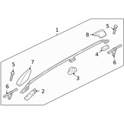 Volvo Roof Rack Cover - Genuine Volvo 30784185