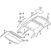 Volvo Back Glass Deflector - Genuine Volvo 30787559