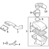 Volvo Engine Air Intake Hose - Genuine Volvo 30792627