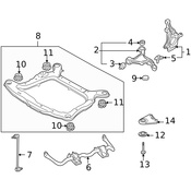 Volvo Engine Cradle Insulator - Genuine Volvo 30793286