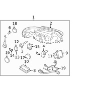 Volvo Headlight Control Module Bracket - Genuine Volvo 30796199