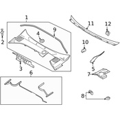 Volvo Cowl Cover Seal - Genuine Volvo 30799290