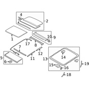 Volvo Sunroof Frame Seal - Genuine Volvo 30799675