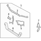 Volvo Hood Latch Support - Genuine Volvo 30870649