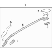 Volvo Roof Rack Cover - Genuine Volvo 30883366