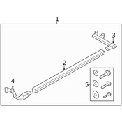 Volvo Running Board Hardware Kit - Genuine Volvo 31213125