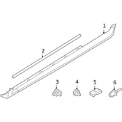 Volvo Rocker Panel Molding Seal - Genuine Volvo 31213673