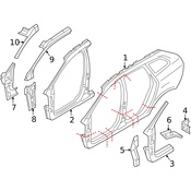 Volvo Body A-Pillar Bracket - Genuine Volvo 31214312