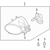 Volvo Fog Light - Genuine Volvo 31214475