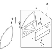 Volvo Door Seal Clip - Genuine Volvo 31217638