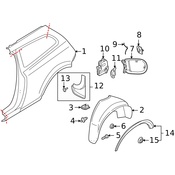 Volvo Fuel Filler Door - Genuine Volvo 31217786
