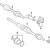 Volvo CV Axle Retainer Plate - Genuine Volvo 31256041