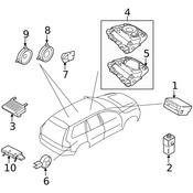 Volvo Speaker - Genuine Volvo 31268941