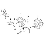 Volvo Brake Vacuum Hose - Genuine Volvo 31274983