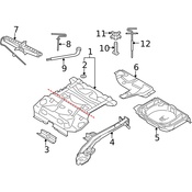Volvo Floor Pan Heat Shield - Genuine Volvo 31276886