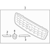 Volvo Grille Molding - Genuine Volvo 31283269