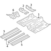 Volvo Floor Pan Heat Shield - Genuine Volvo 31283946