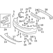 Volvo Bumper Cover Insulator - Genuine Volvo 31290674