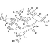 Volvo Exhaust Pipe - Genuine Volvo 31293849