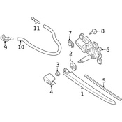 Volvo Back Glass Wiper Motor - Genuine Volvo 31294492