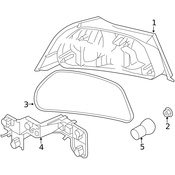 Volvo Tail Lamp Socket - Genuine Volvo 31299675
