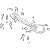Volvo Radiator Support Bracket - Genuine Volvo 31299962